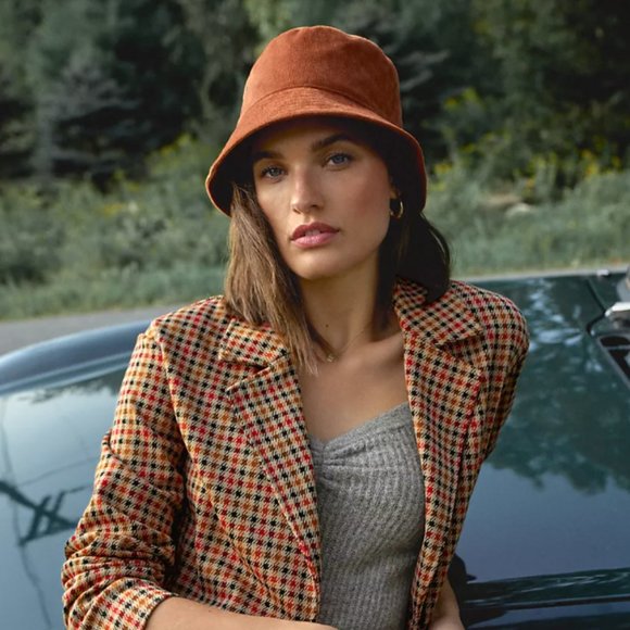 Anthropologie Accessories - NNWT Anthropologie Corduroy Bucket Hat, Bronze